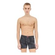 Microvezel Flocked Boxer Briefs Laagbouw Diesel , Black , Heren