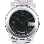 Pre-owned Metal watches Gucci Vintage , Black , Dames