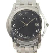 Pre-owned Metal watches Gucci Vintage , Black , Dames