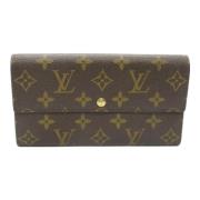 Pre-owned Canvas wallets Louis Vuitton Vintage , Brown , Dames