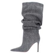 Laarzen Denim Amina Muaddi , Gray , Dames