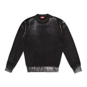 Zwarte Sweater K-Larence Diesel , Black , Heren