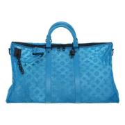 Pre-owned Canvas handbags Louis Vuitton Vintage , Blue , Dames