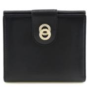 Pre-owned Leather wallets Bvlgari Vintage , Black , Dames