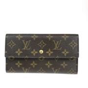 Pre-owned Canvas wallets Louis Vuitton Vintage , Brown , Dames