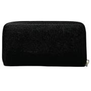 Pre-owned Canvas wallets Bvlgari Vintage , Black , Dames