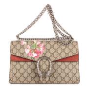 Pre-owned Canvas handbags Gucci Vintage , Beige , Dames