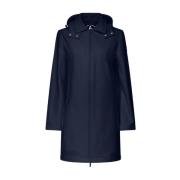 Waterdichte Parka met Afneembare Capuchon Jott , Blue , Dames