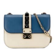 Pre-owned Leather shoulder-bags Valentino Vintage , White , Dames