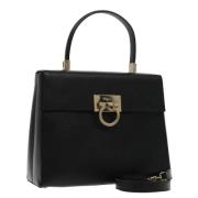 Pre-owned Leather handbags Salvatore Ferragamo Pre-owned , Black , Dam...