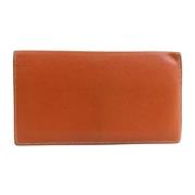 Pre-owned Leather wallets Hermès Vintage , Brown , Dames