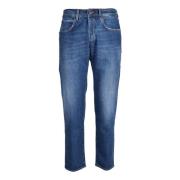 Katoen Elastaan Jeans (+) People , Blue , Heren