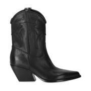 Zwarte Texaanse Cowboy Enkellaars Elena Iachi , Black , Dames