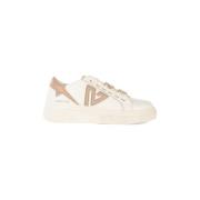 Leren Sneakers met Verwijderbare Details Emanuelle Vee , White , Dames