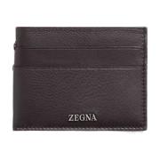 Bruine Portemonnee met Soft-Touch Design Ermenegildo Zegna , Brown , U...