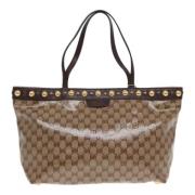 Pre-owned Canvas gucci-bags Gucci Vintage , Beige , Dames