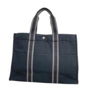 Pre-owned Canvas totes Hermès Vintage , Black , Dames