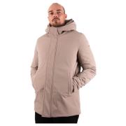 Korte dons gevoerde parka in zand Duno , Beige , Heren