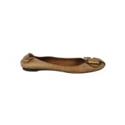 Pre-owned Leather flats Chloé Pre-owned , Brown , Dames