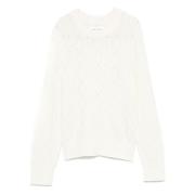 Heldere Room Salee Sweater Samsøe Samsøe , White , Dames