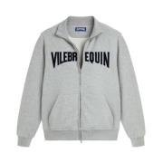 Katoenen sweatshirtjas met logoborduursel voor heren Vilebrequin , Gra...