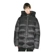 Gewatteerde Cyclopic Hoodiejas Moncler , Black , Heren