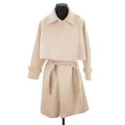 Pre-owned Wool outerwear Dior Vintage , Beige , Dames