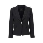 Single-Breasted Blazer Jas Liu Jo , Black , Dames