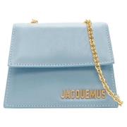 Pre-owned Leather shoulder-bags Jacquemus Pre-owned , Blue , Dames