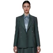 Olijfgroene Blazer voor Vrouwen Crida Milano , Green , Dames