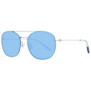 Blauwe Unisex Zonnebril Ronde Frame Tommy Hilfiger , Blue , Unisex