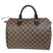 Pre-owned Canvas handbags Louis Vuitton Vintage , Brown , Dames