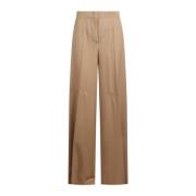 Senna High-Waisted Broek Max Mara , Beige , Dames