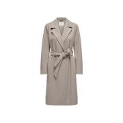 Life Wrap Coat Only , Brown , Dames