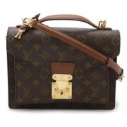 Pre-owned Canvas handbags Louis Vuitton Vintage , Brown , Dames