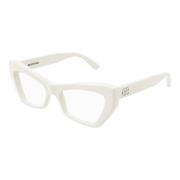 Witte Brillen Monturen Balenciaga , White , Unisex