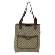 Pre-owned Canvas gucci-bags Gucci Vintage , Beige , Dames