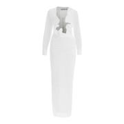 Beeldhouwkundige Plunge Jurk Christopher Esber , White , Dames