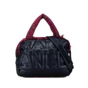 Pre-owned Nylon chanel-bags Chanel Vintage , Blue , Dames