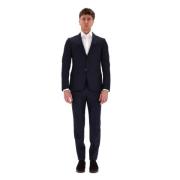 Blauwe Wollen Jurk Drop 8 Stijl Ermenegildo Zegna , Blue , Heren