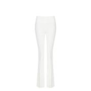 Wijduitlopende broek van technische stof Rinascimento , White , Dames