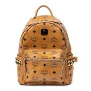 Pre-owned Coated canvas backpacks MCM Pre-owned , Brown , Dames