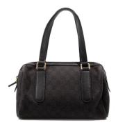 Pre-owned Canvas shoulder-bags Gucci Vintage , Black , Dames