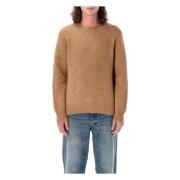 Yak Gebreide Kleding Kamel Sweater Aw24 Sunflower , Beige , Heren