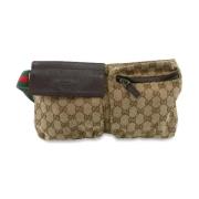 Pre-owned Canvas gucci-bags Gucci Vintage , Brown , Dames