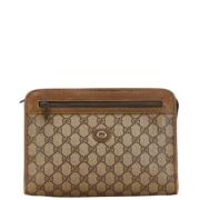 Pre-owned Leather gucci-bags Gucci Vintage , Beige , Dames