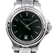 Pre-owned Metal watches Gucci Vintage , Black , Dames