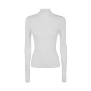 Sneeuw Coltrui Wollen Trui Twinset , White , Dames