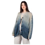 Denim Effect Vest Roberto Collina , Blue , Dames