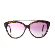 Pre-owned Plastic sunglasses Tom Ford Pre-owned , Brown , Dames